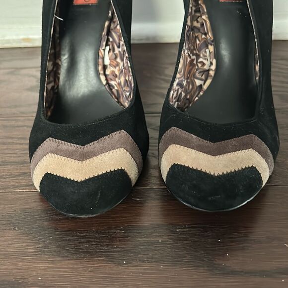 MISSONI FOR TARGET BLACK SUEDE PUMPS SIZE 7 - Picture 6 of 11